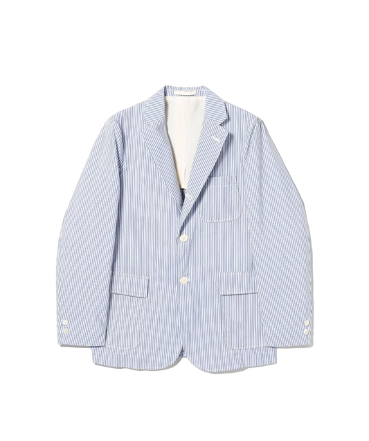 3B Jacket Seersucker blu stripe
