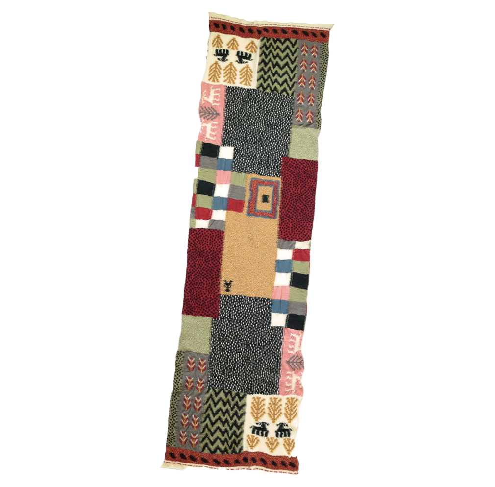 Wool Scarf VILLEGE GABBEH Red