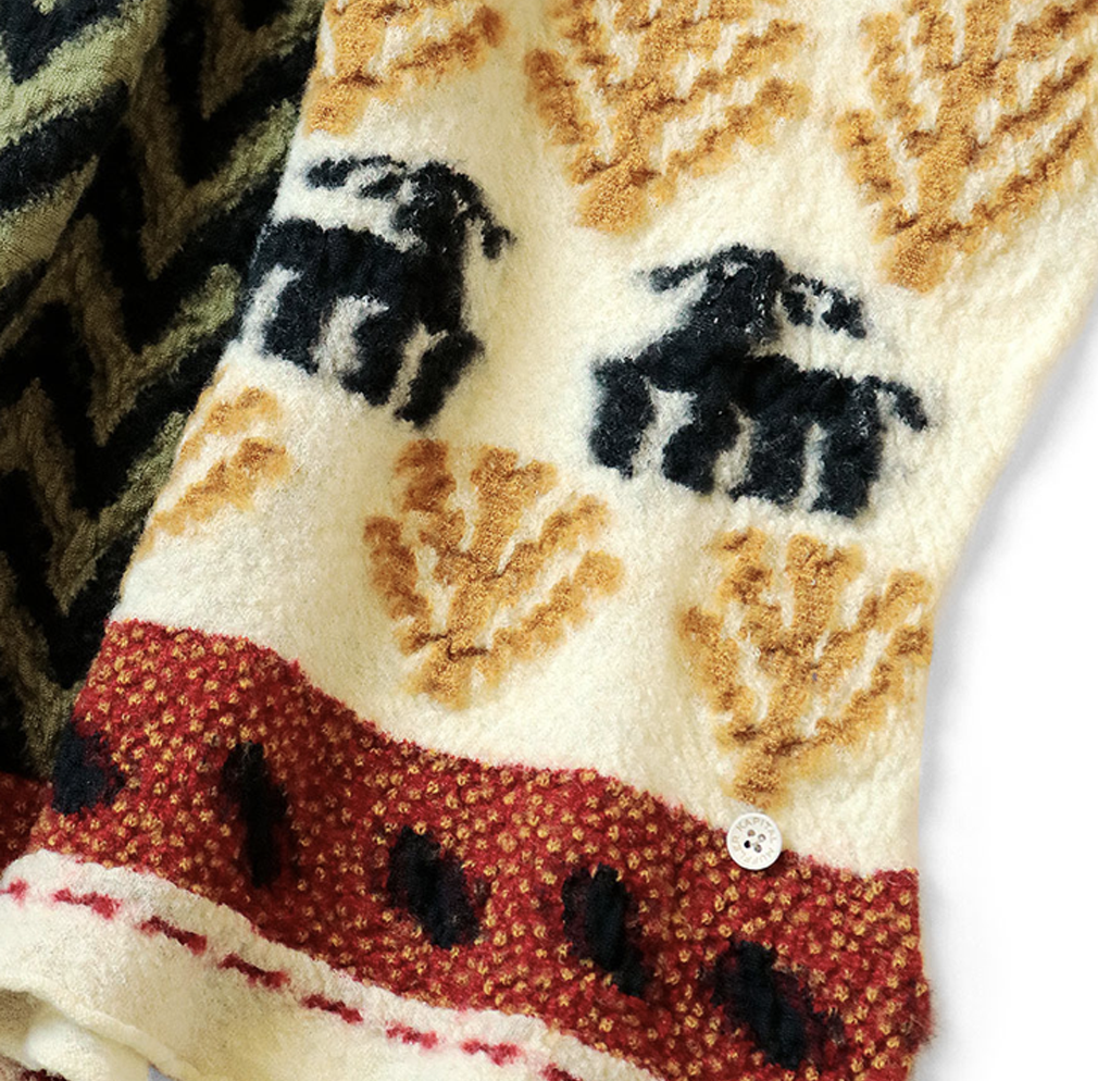 Wool Scarf VILLEGE GABBEH Red