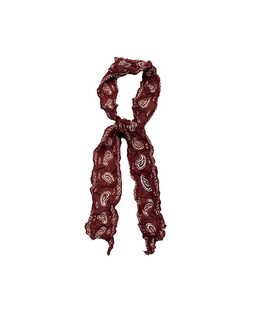 Washer Silk Moga Scarf BURGUNDY