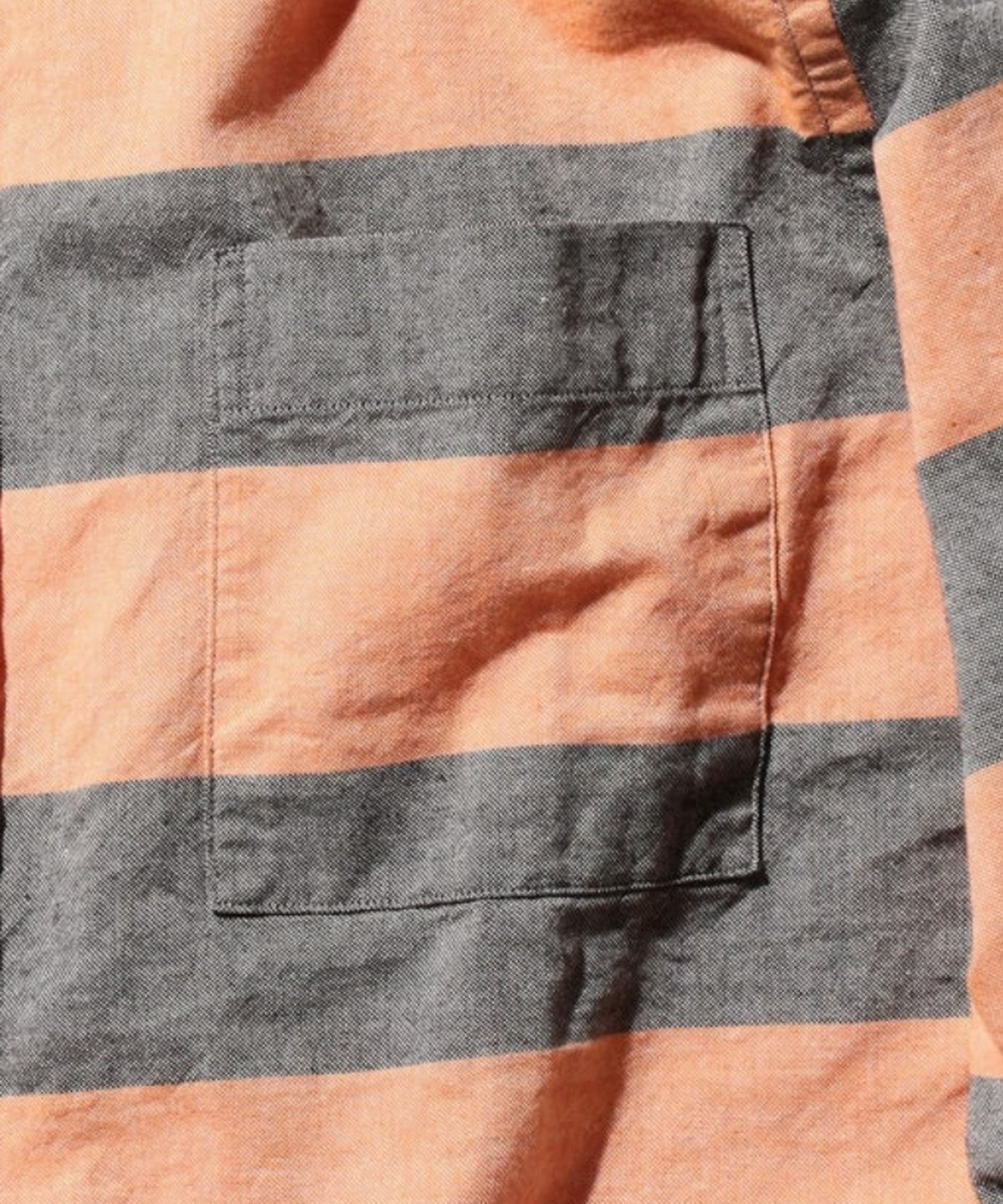 Oxford Shirt Stripe Orange